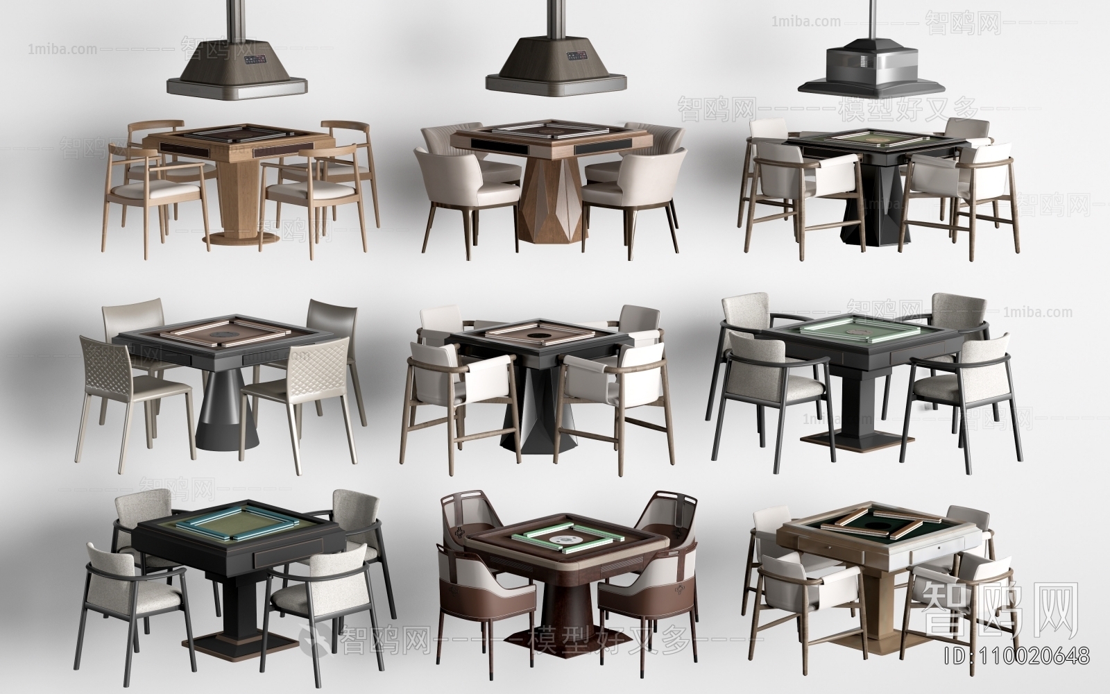 Modern Mahjong Tables And Chairs