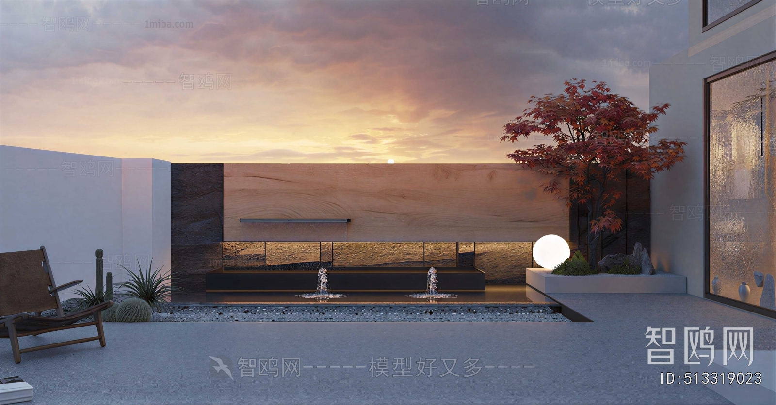 Modern Courtyard/landscape