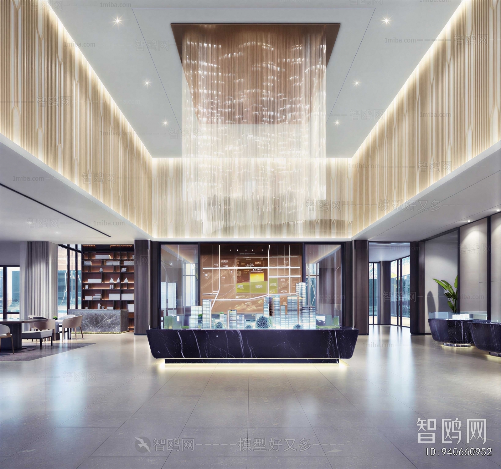 Modern Office Reception Desk