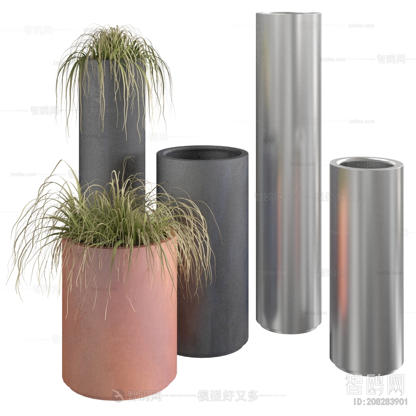 Modern Ground Green Plant Potted Plants