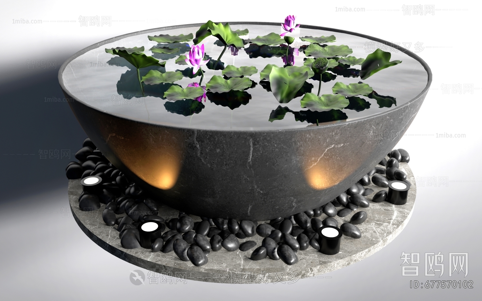 New Chinese Style Aquatic Green Plant