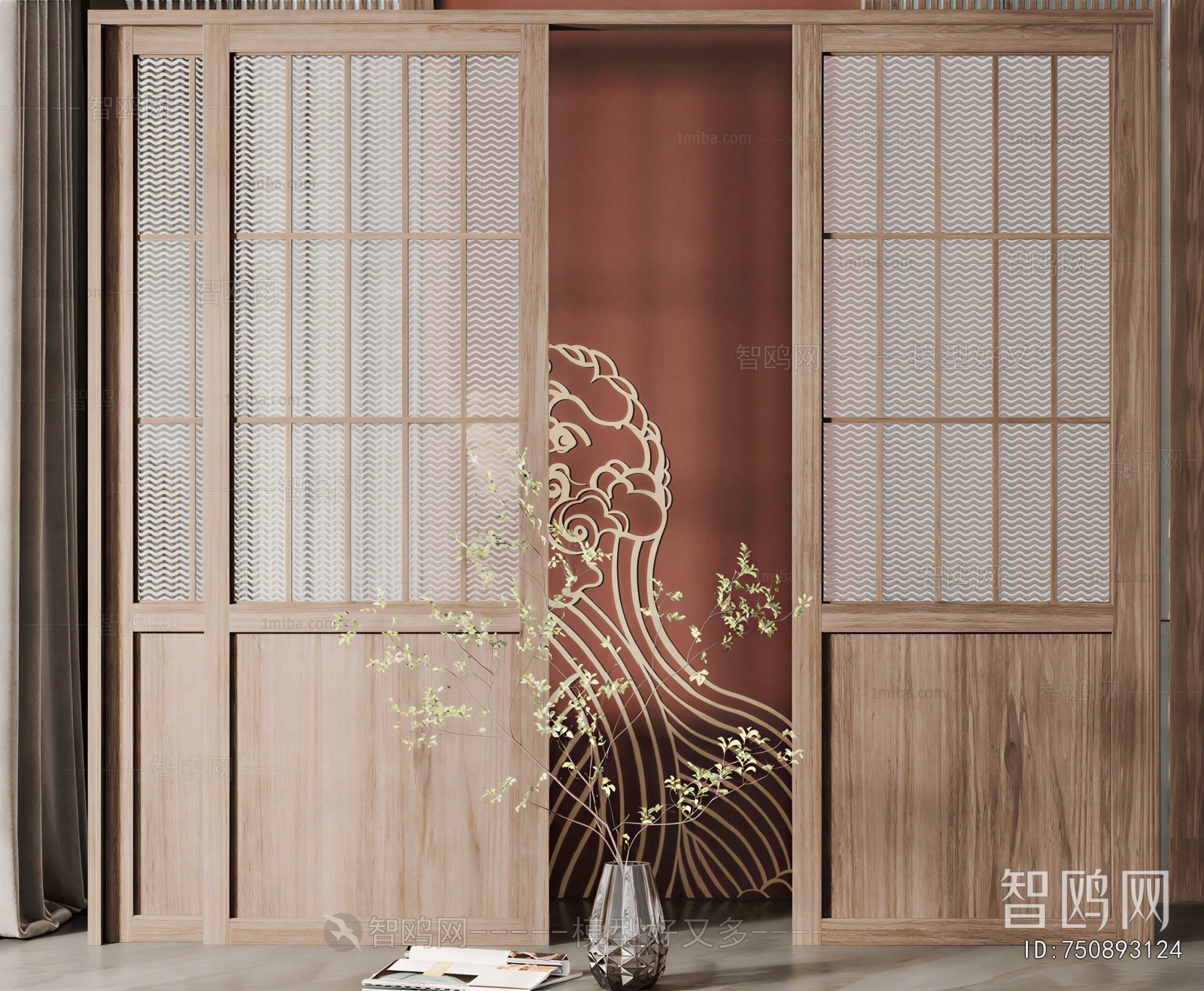 New Chinese Style Sliding Door