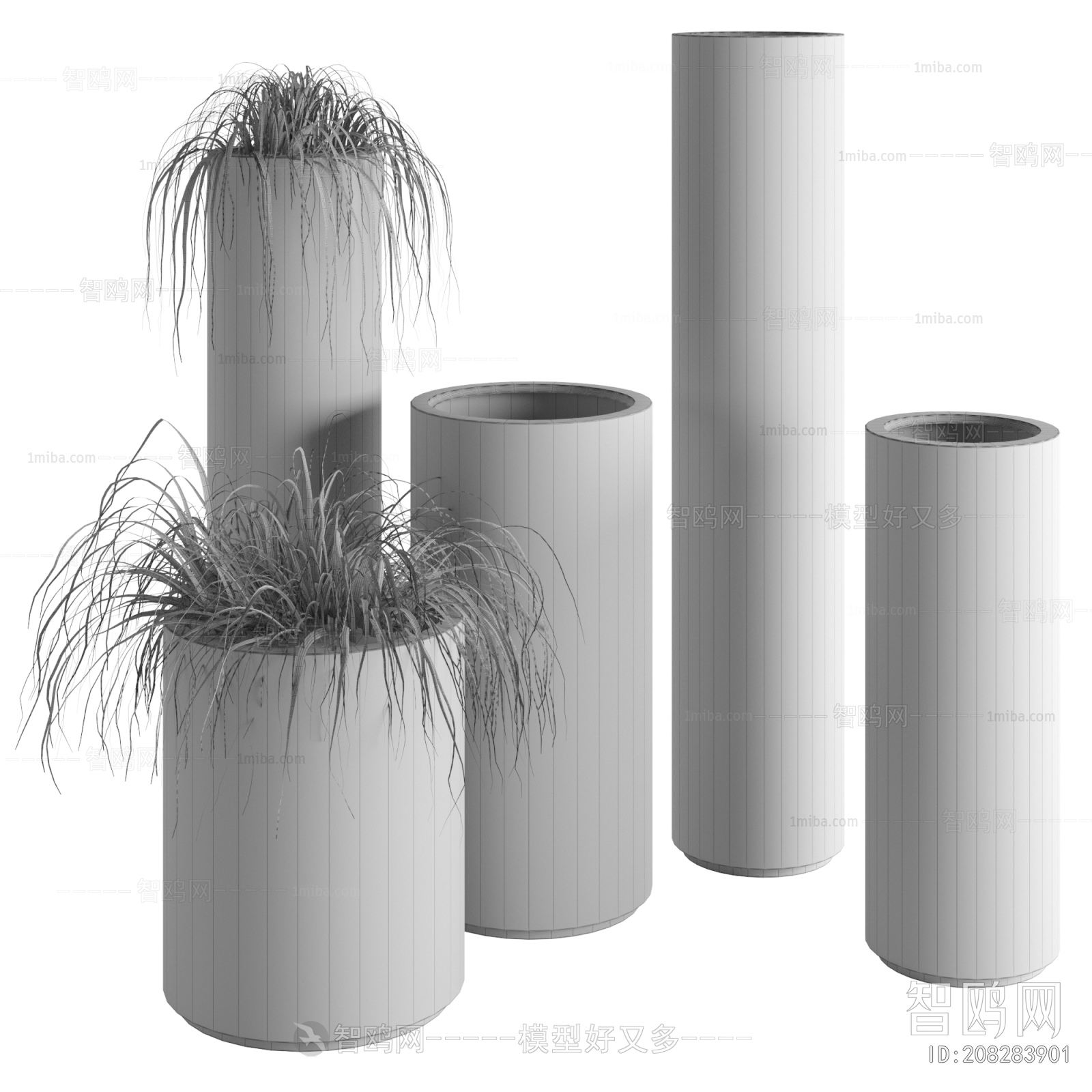 Modern Ground Green Plant Potted Plants