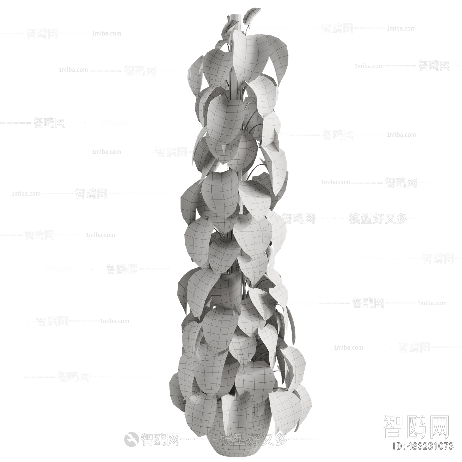 Modern Ground Green Plant Potted Plants