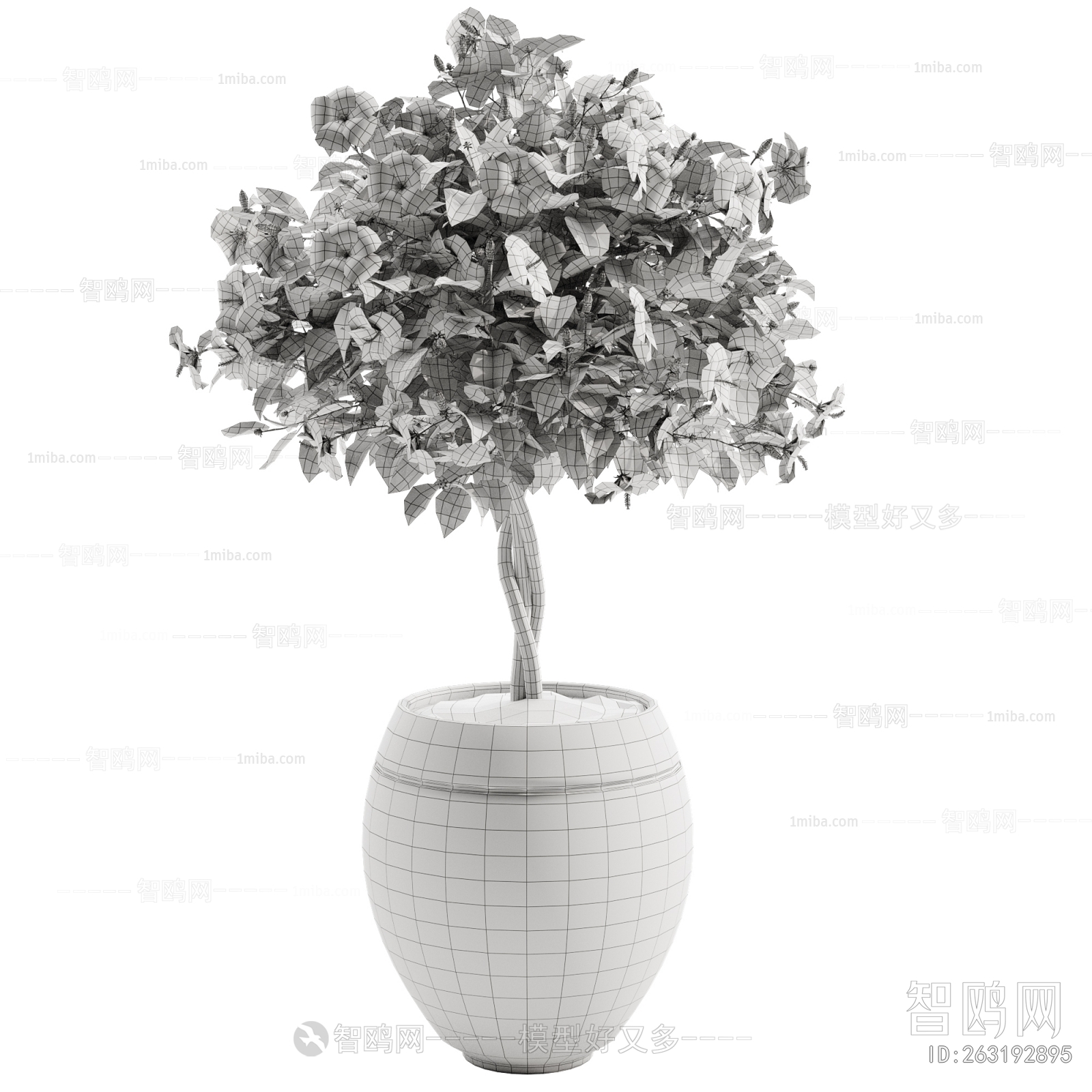 Modern Ground Green Plant Potted Plants