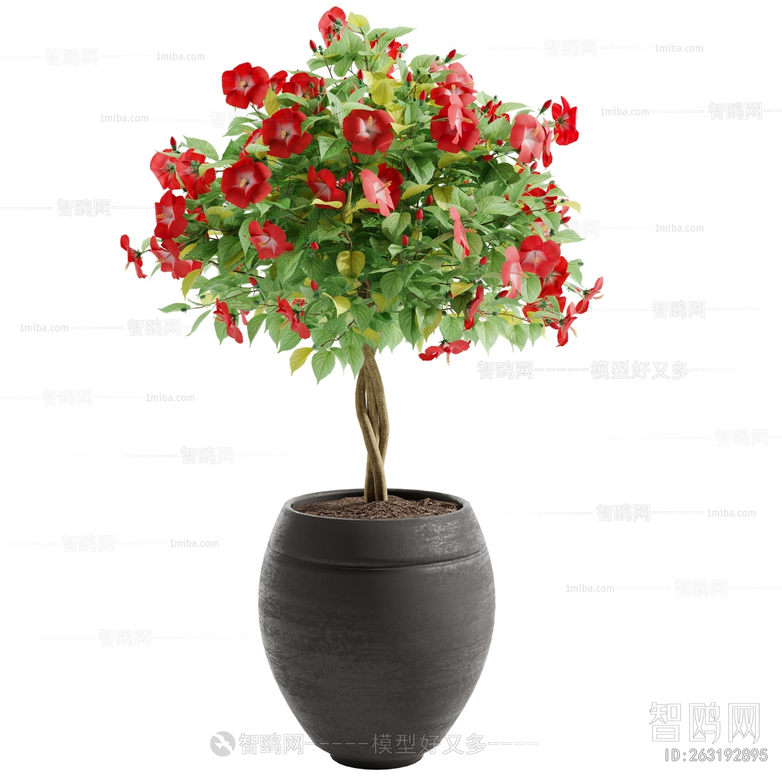 Modern Ground Green Plant Potted Plants