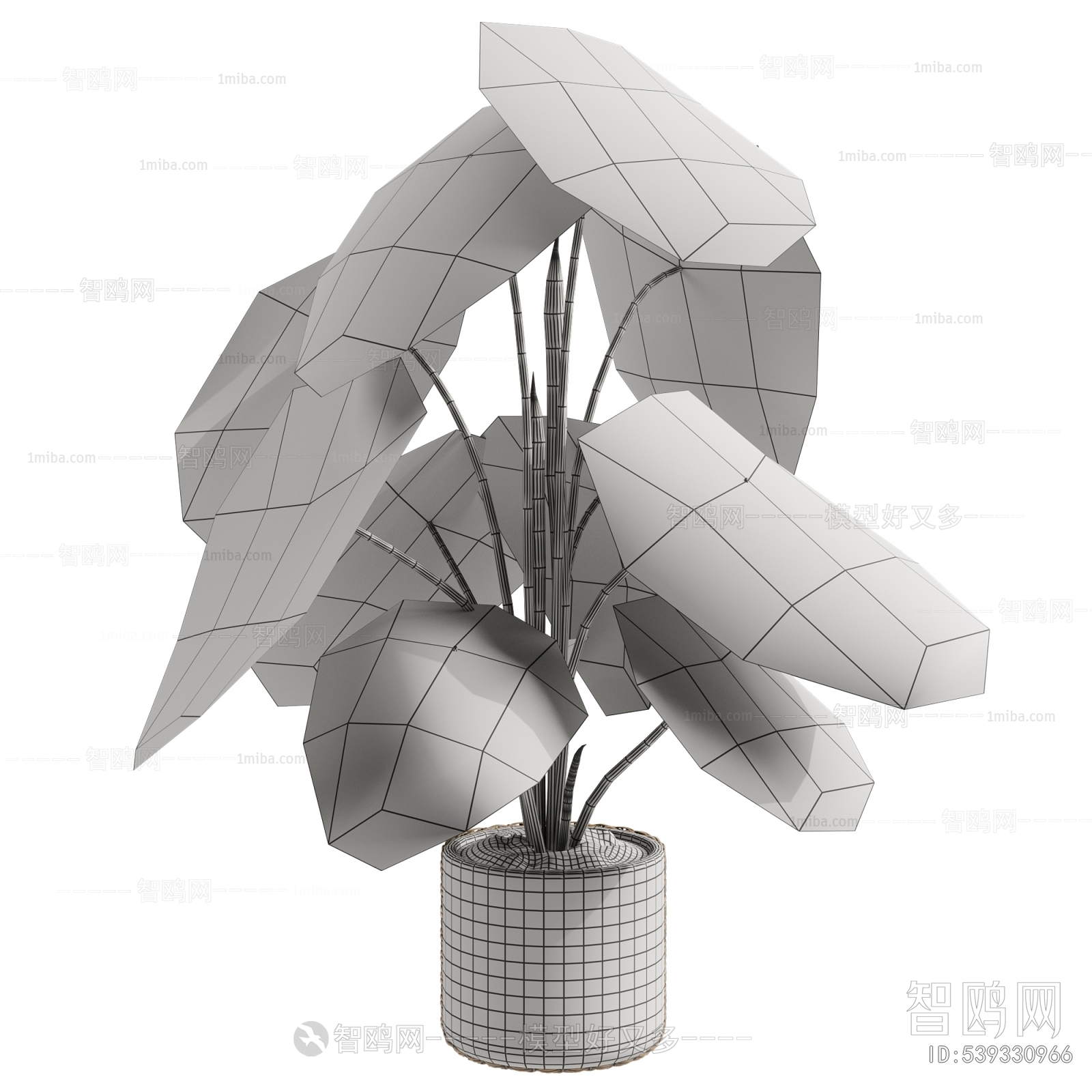 Modern Ground Green Plant Potted Plants