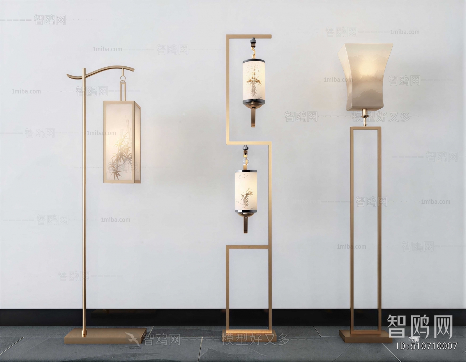 New Chinese Style Floor Lamp