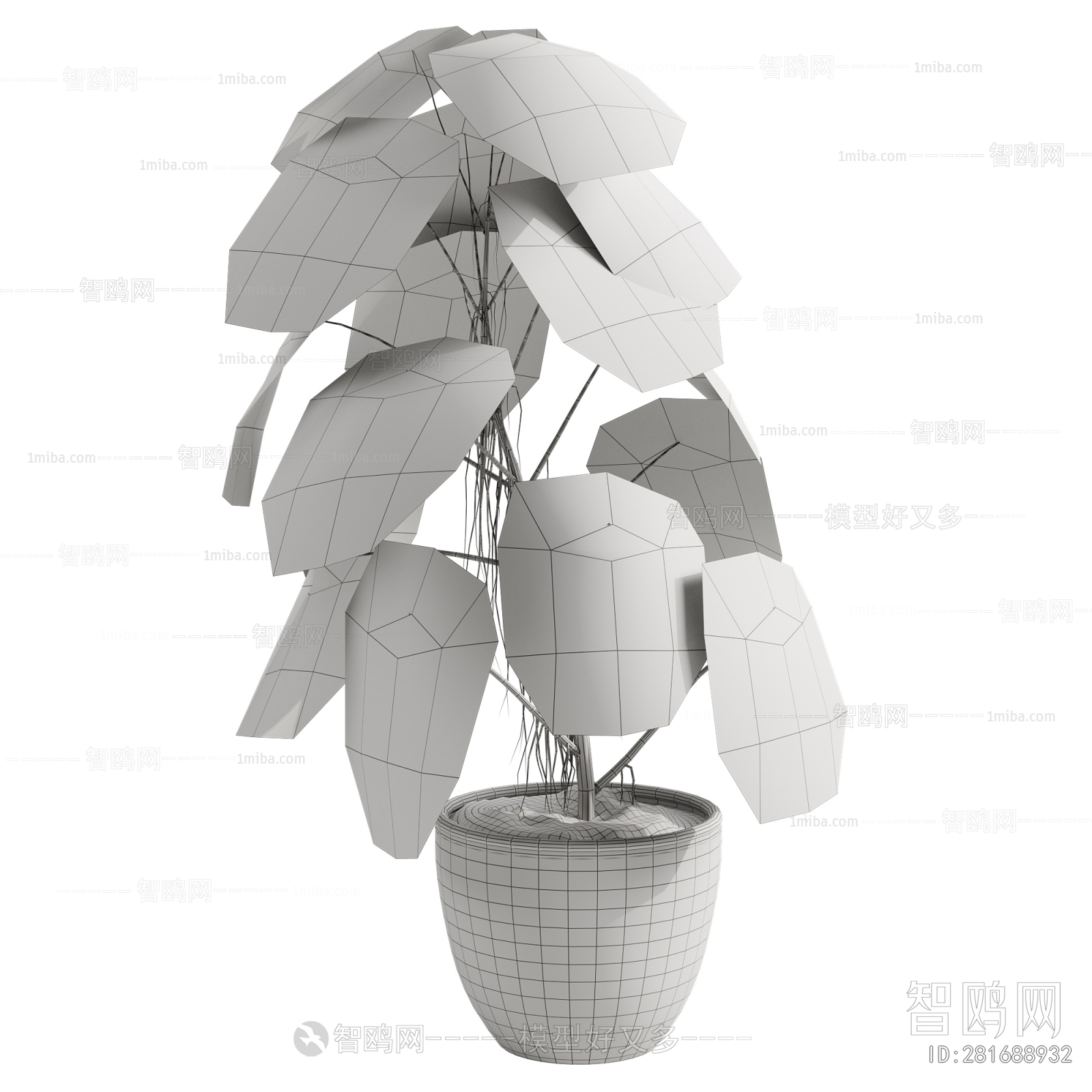 Modern Ground Green Plant Potted Plants