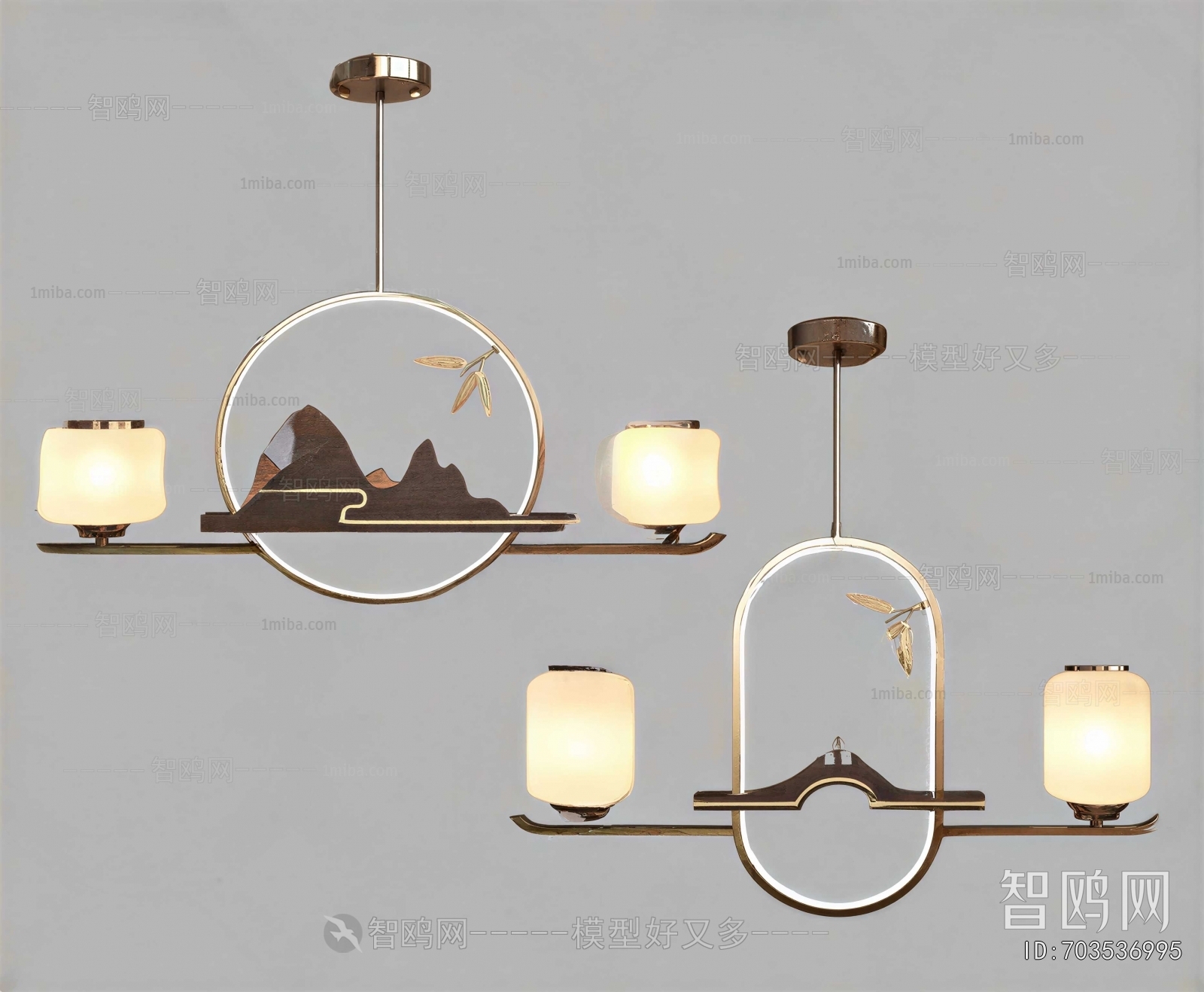 New Chinese Style Long Chandelier
