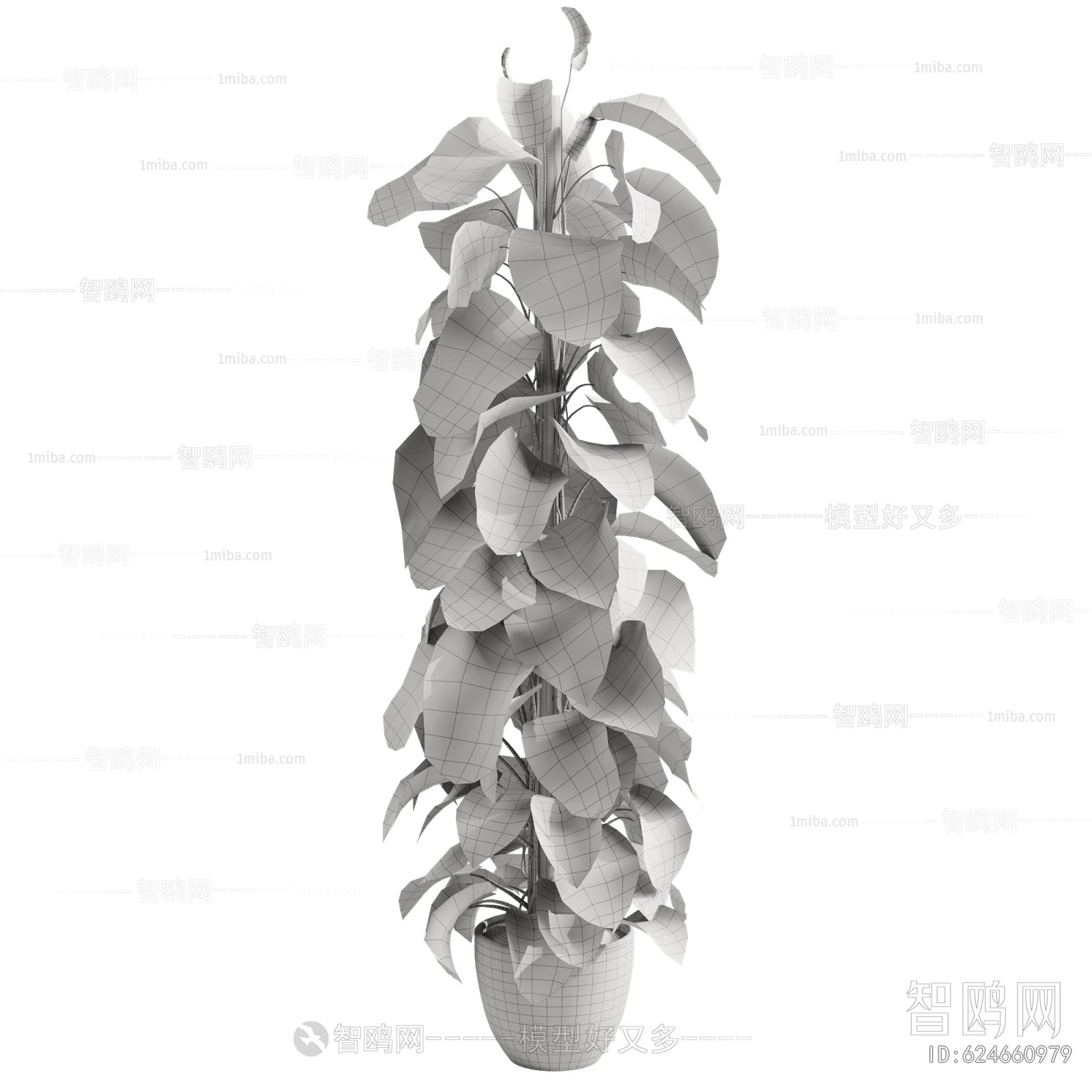 Modern Ground Green Plant Potted Plants