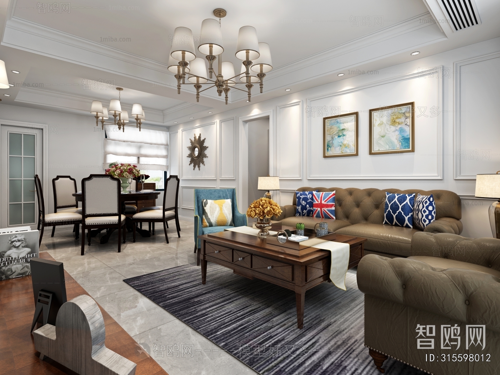 American Style A Living Room
