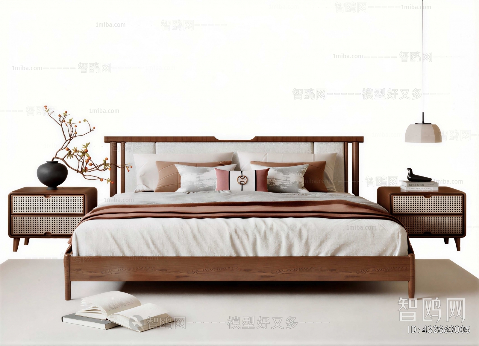 New Chinese Style Double Bed