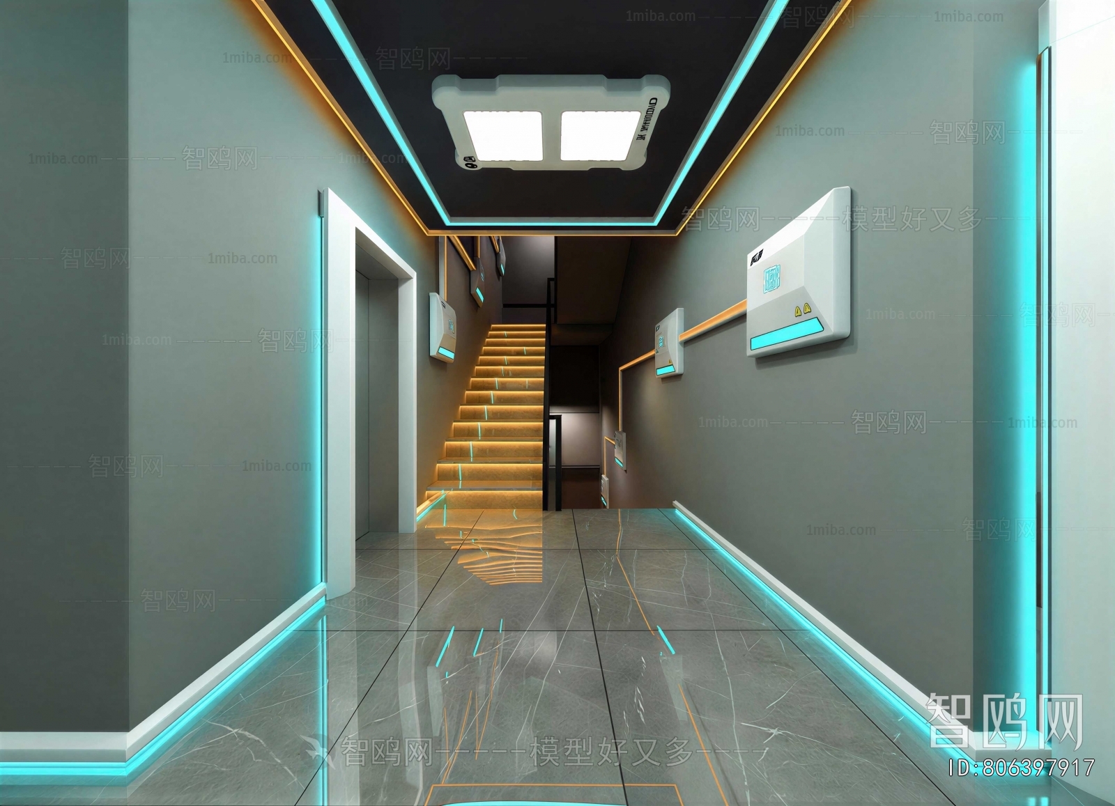 Modern Office Aisle