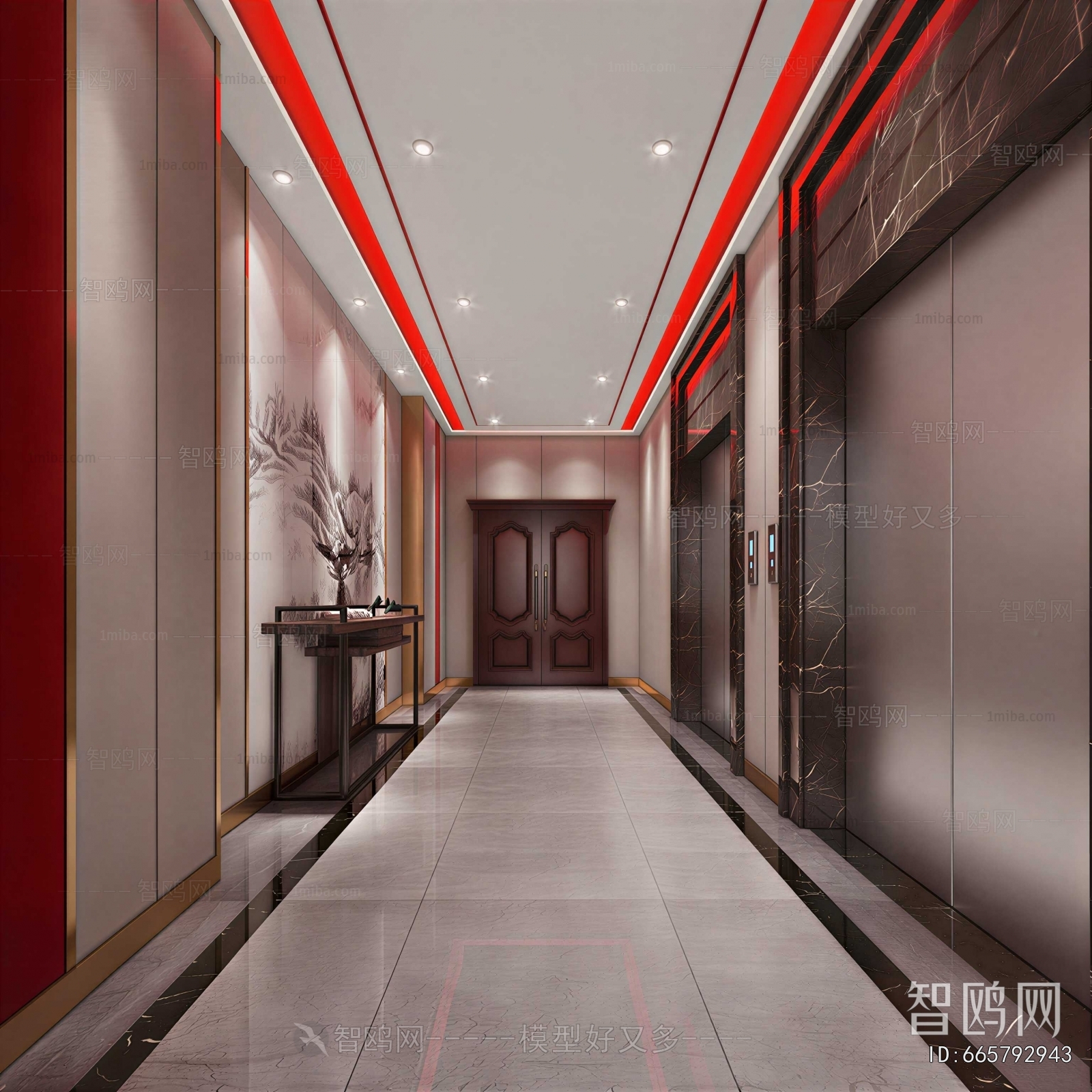 New Chinese Style Hallway