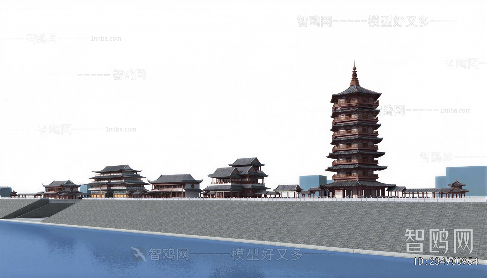Chinese Style Ancient Architectural Buildings