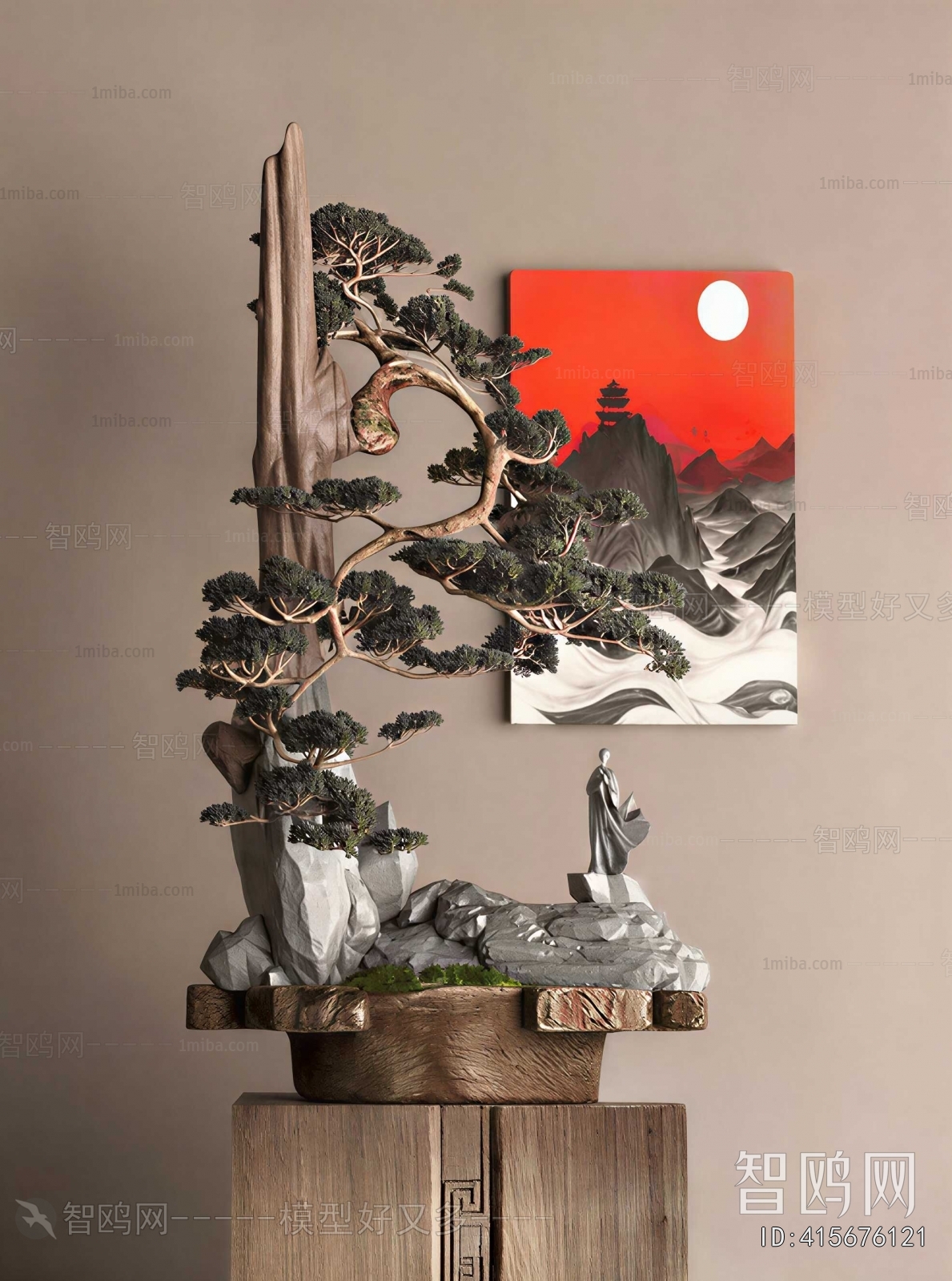 New Chinese Style Bonsai