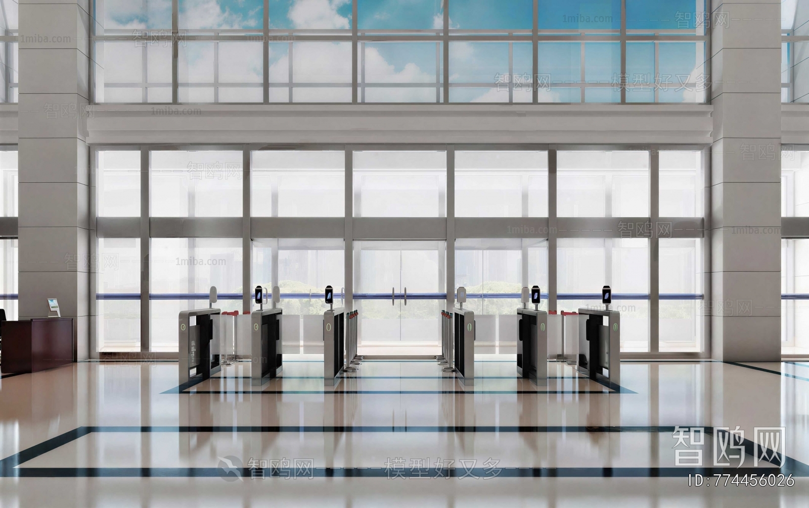 Modern Office Reception Desk