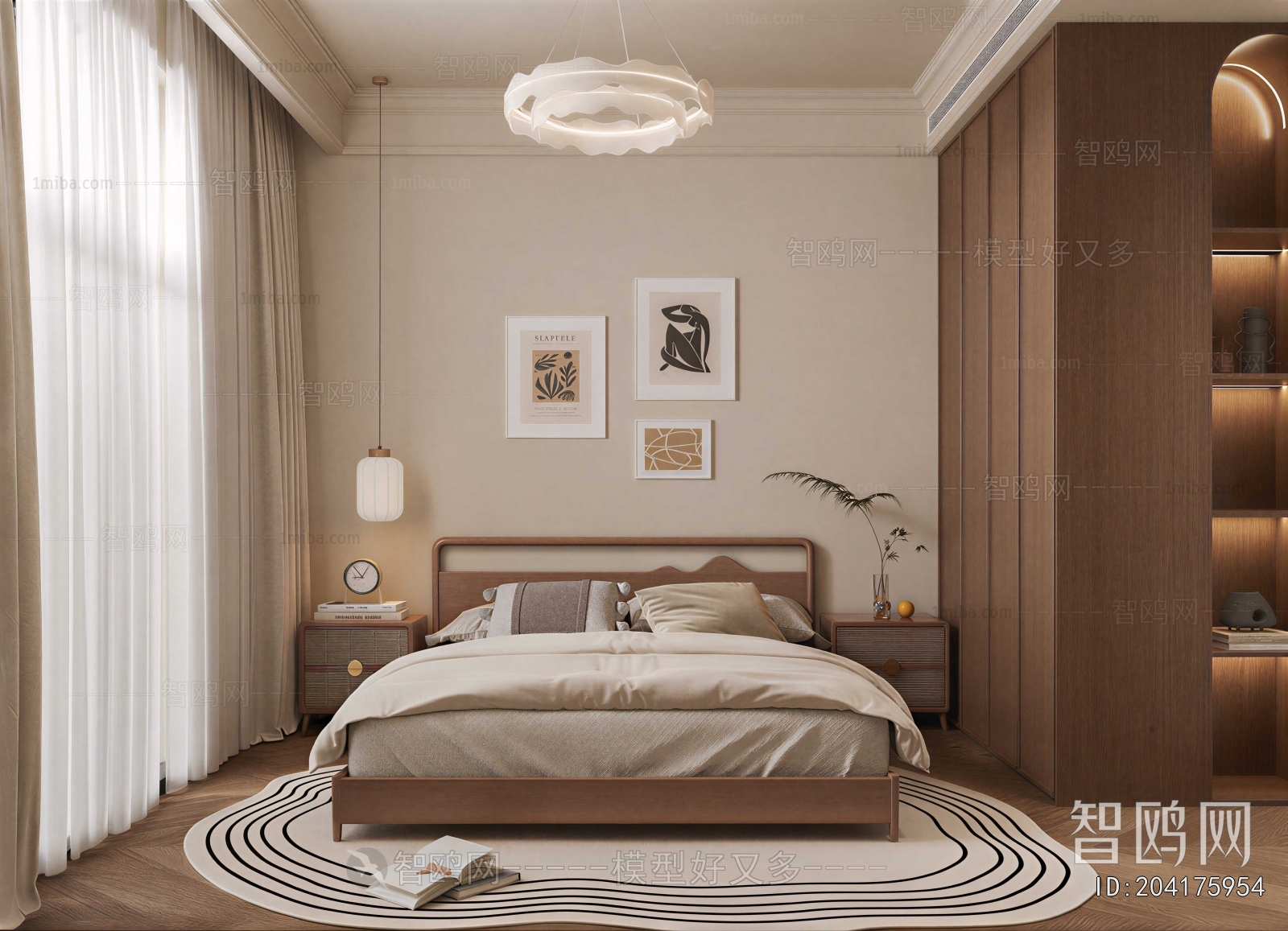 Wabi-sabi Style Bedroom