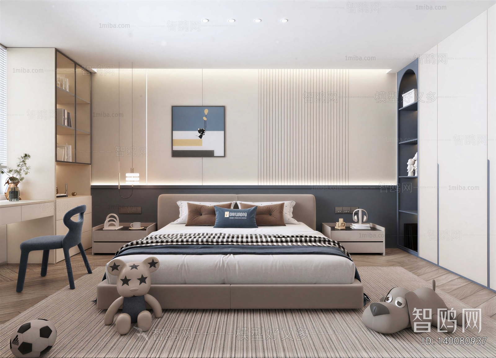 Modern Boy's Room And Son's Room