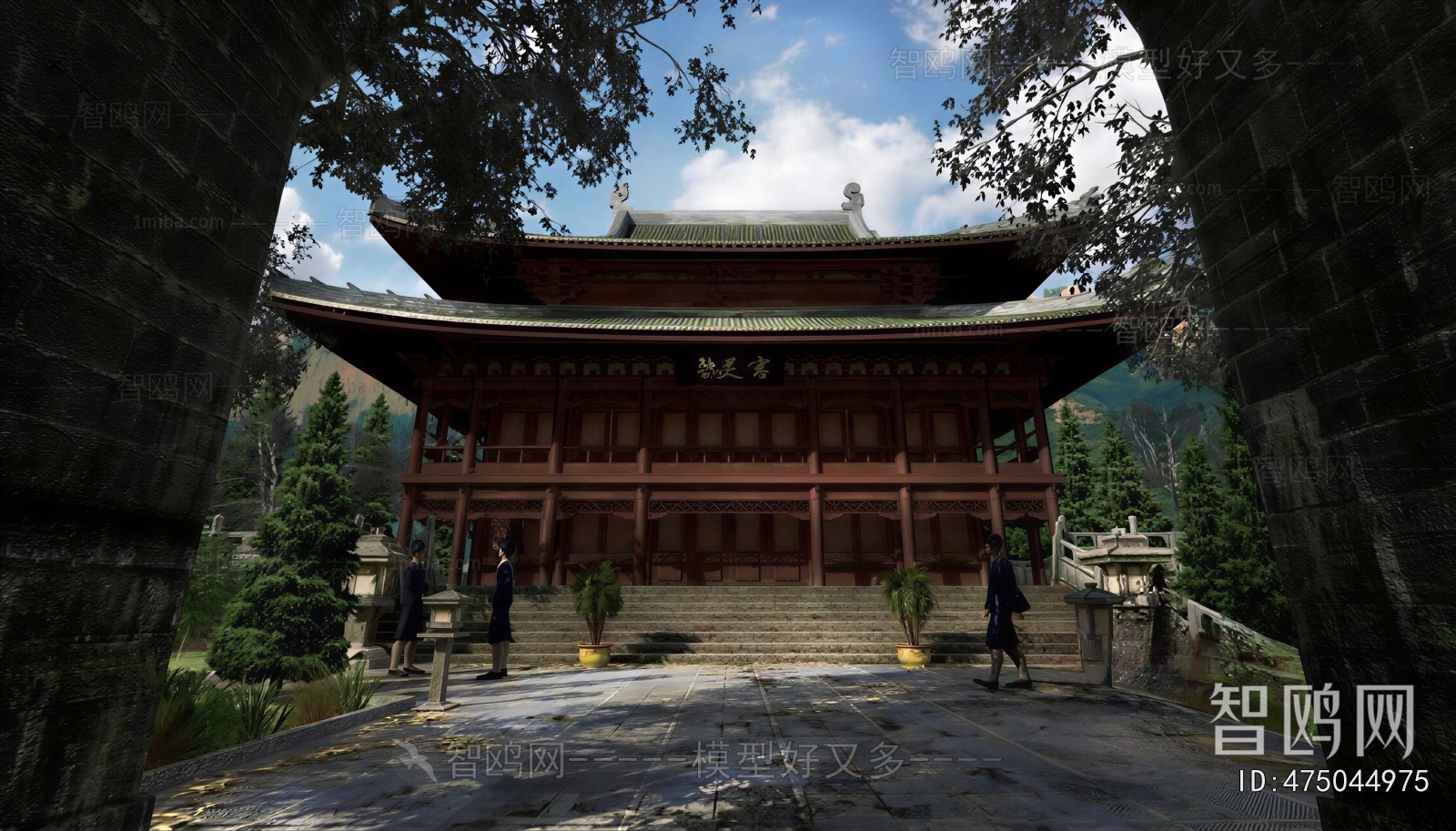 Chinese Style Ancient Architectural Buildings