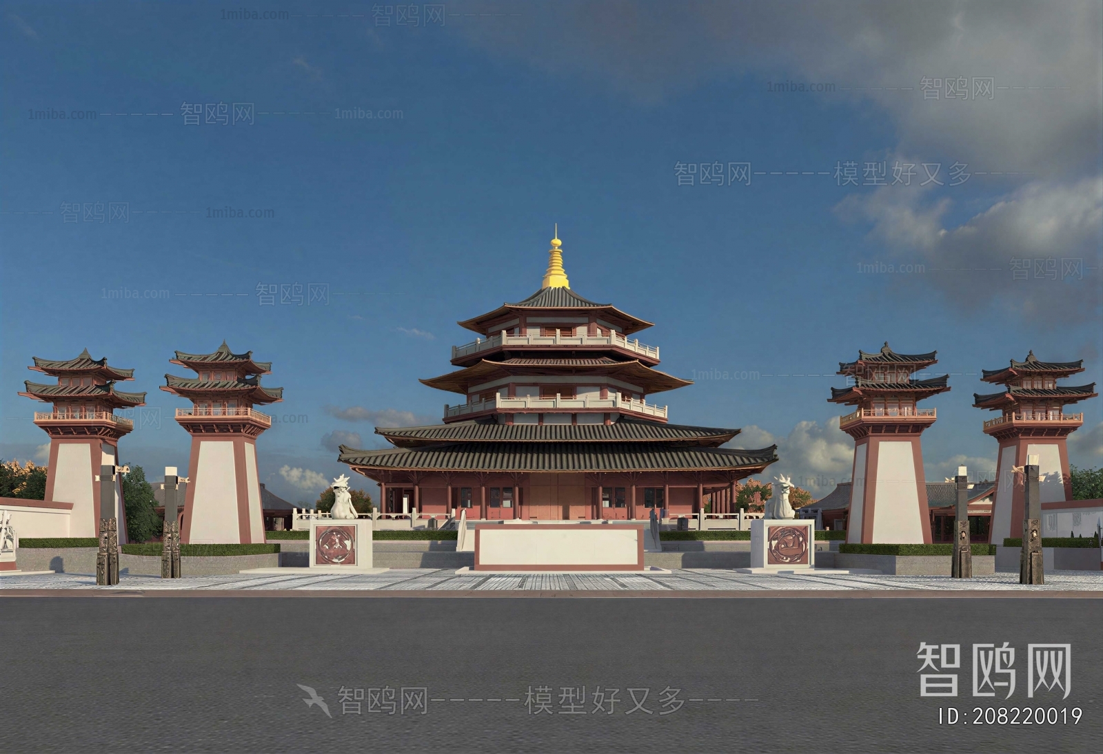 Chinese Style Ancient Architectural Buildings