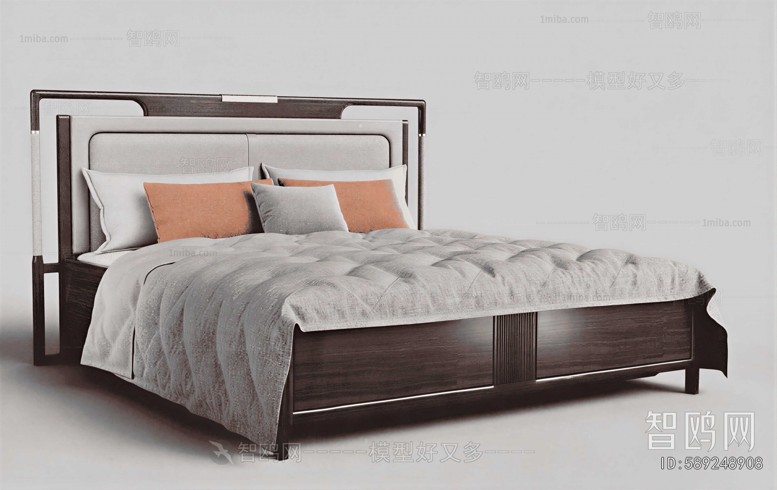 New Chinese Style Double Bed