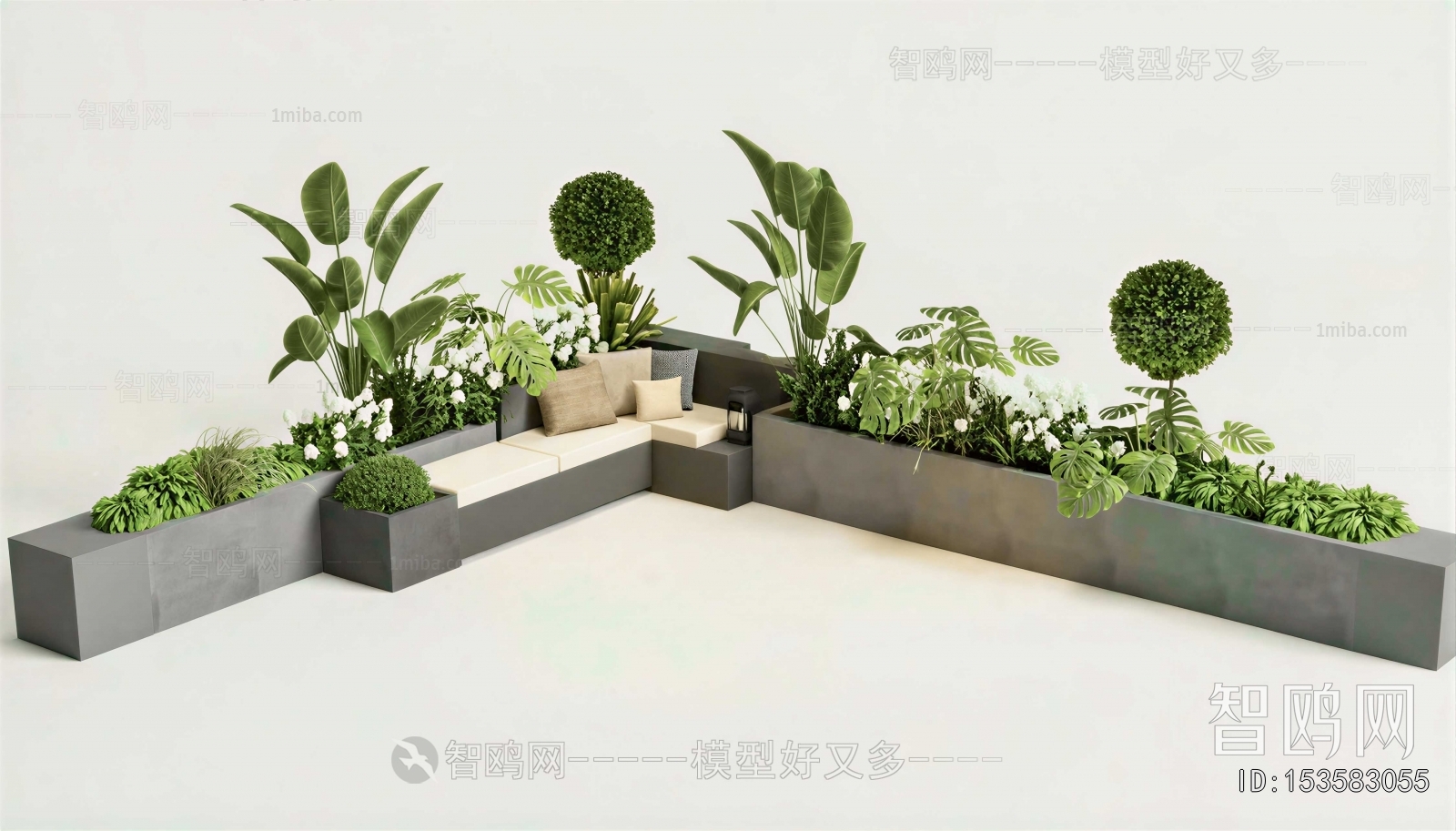 Modern Flower Bed, Flower Bowl, Flower Box