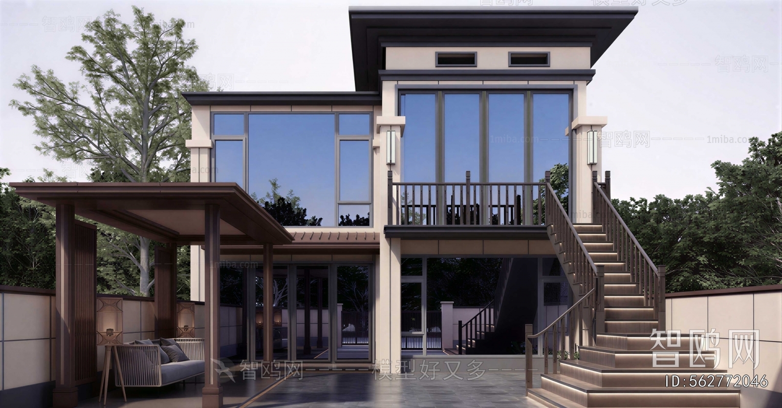 New Chinese Style Courtyard/landscape