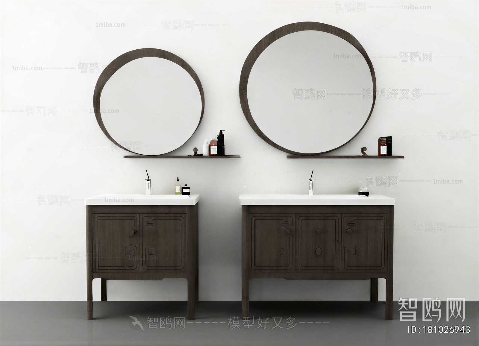 New Chinese Style Bathroom Cabinet