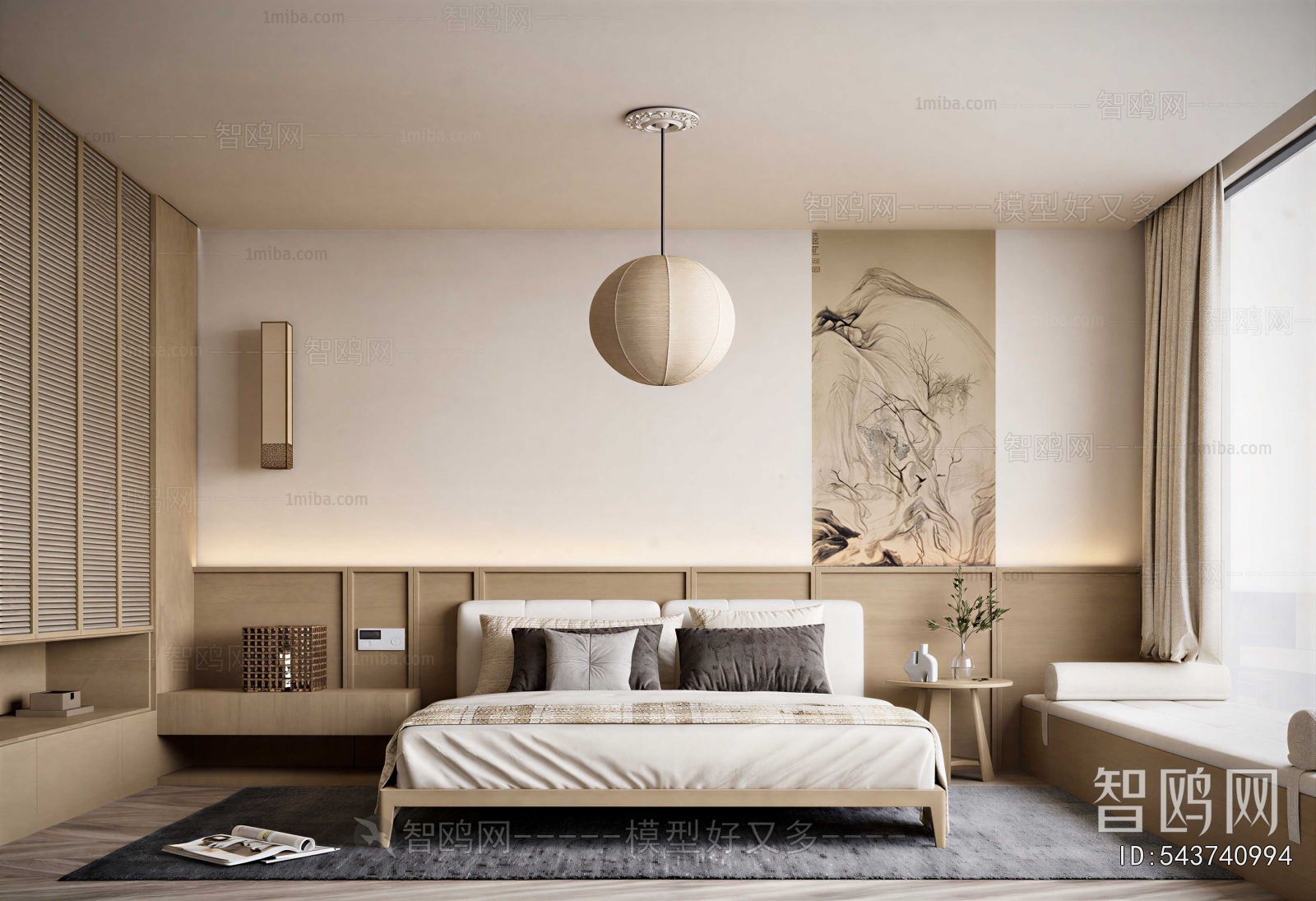 New Chinese Style Bedroom
