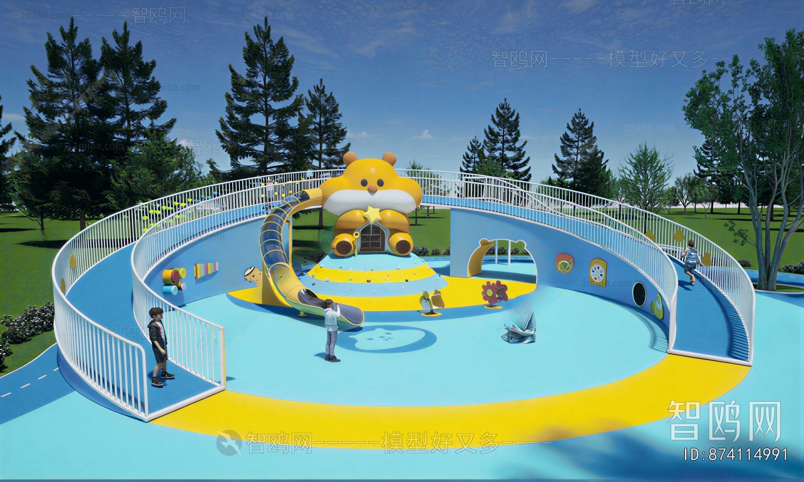 Modern Park Landscape