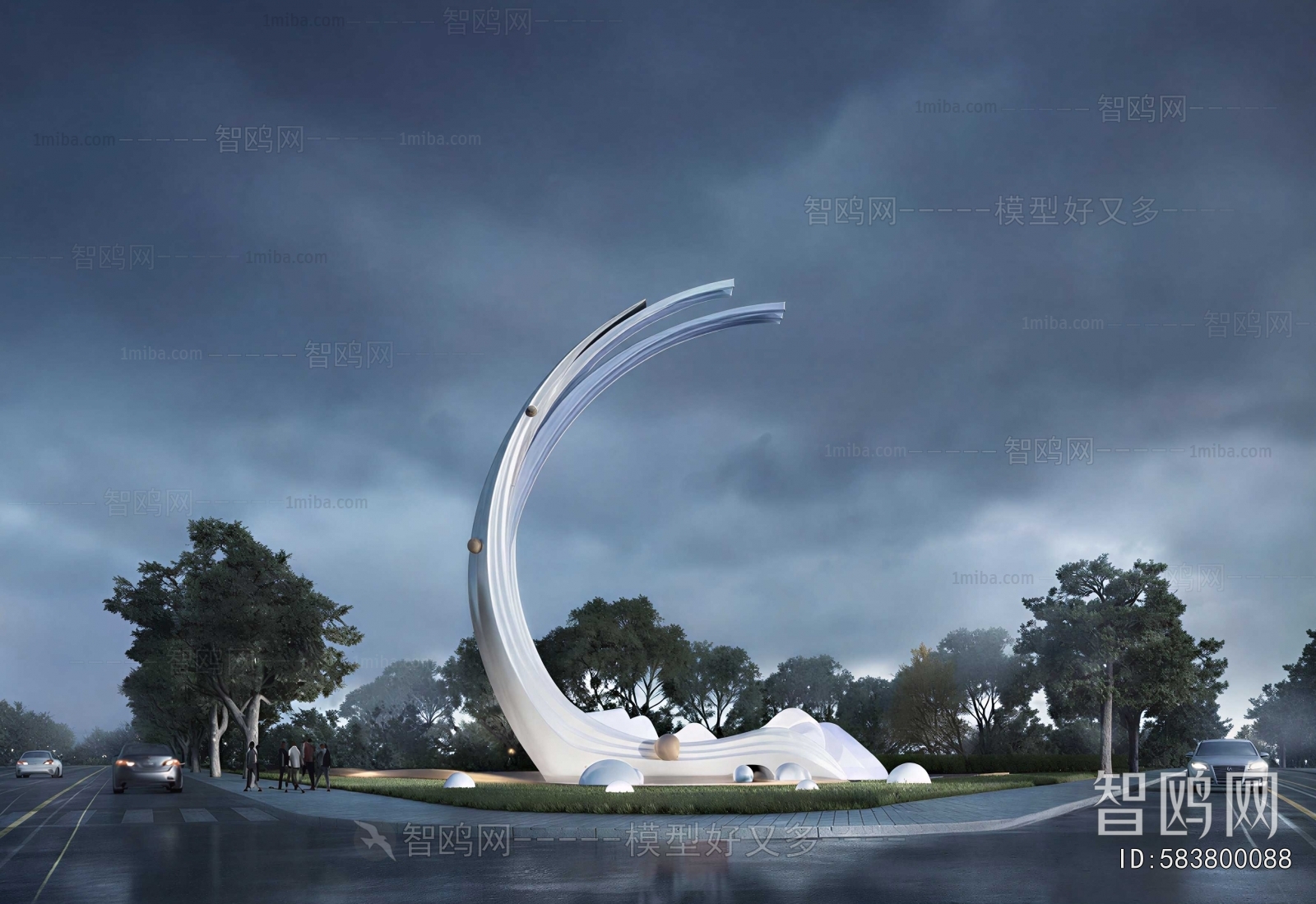 Modern Sculpture Sketch