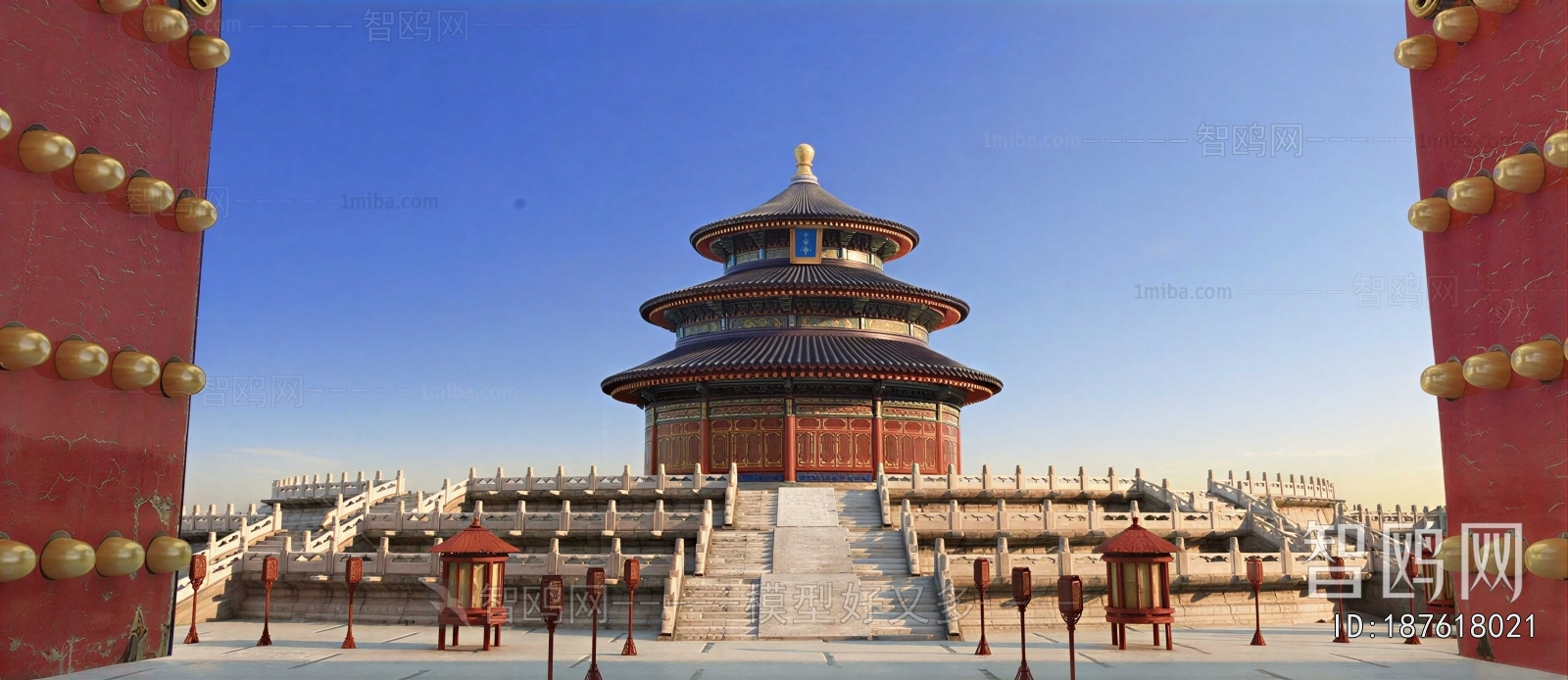 Chinese Style Ancient Architectural Buildings