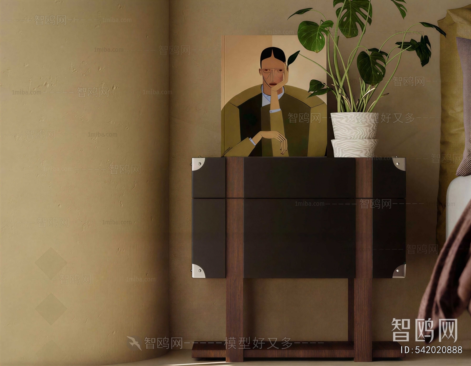 Modern Bedside Cupboard
