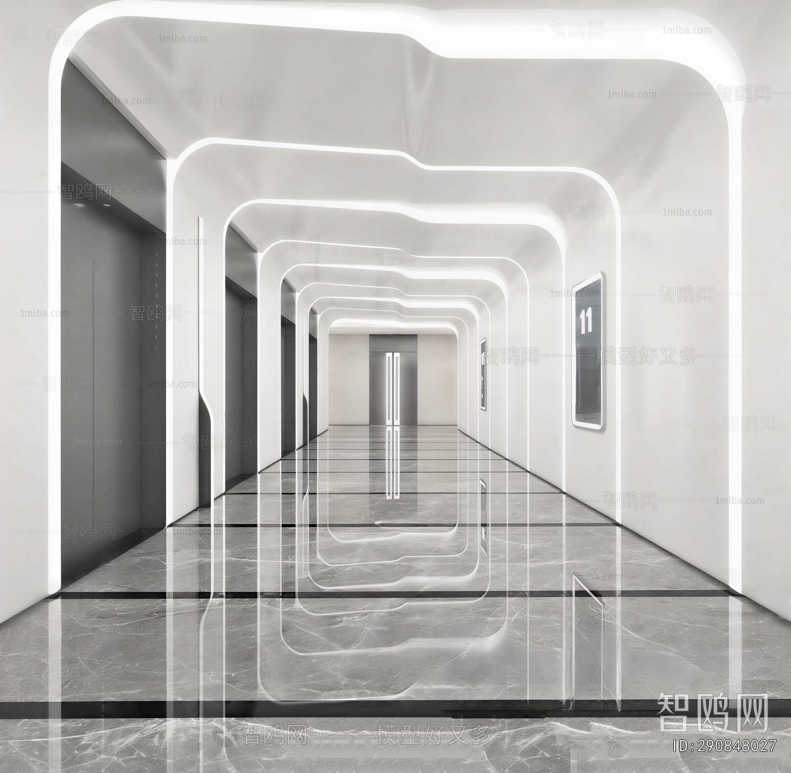 Modern Office Aisle