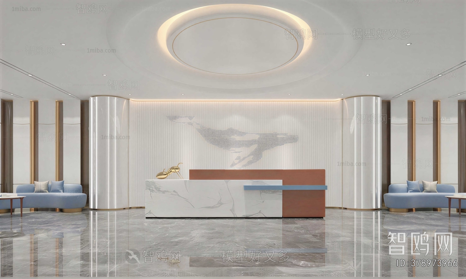 Modern Office Reception Desk
