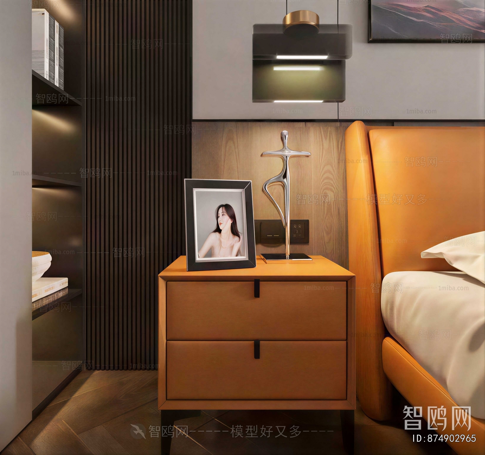 Modern Bedside Cupboard