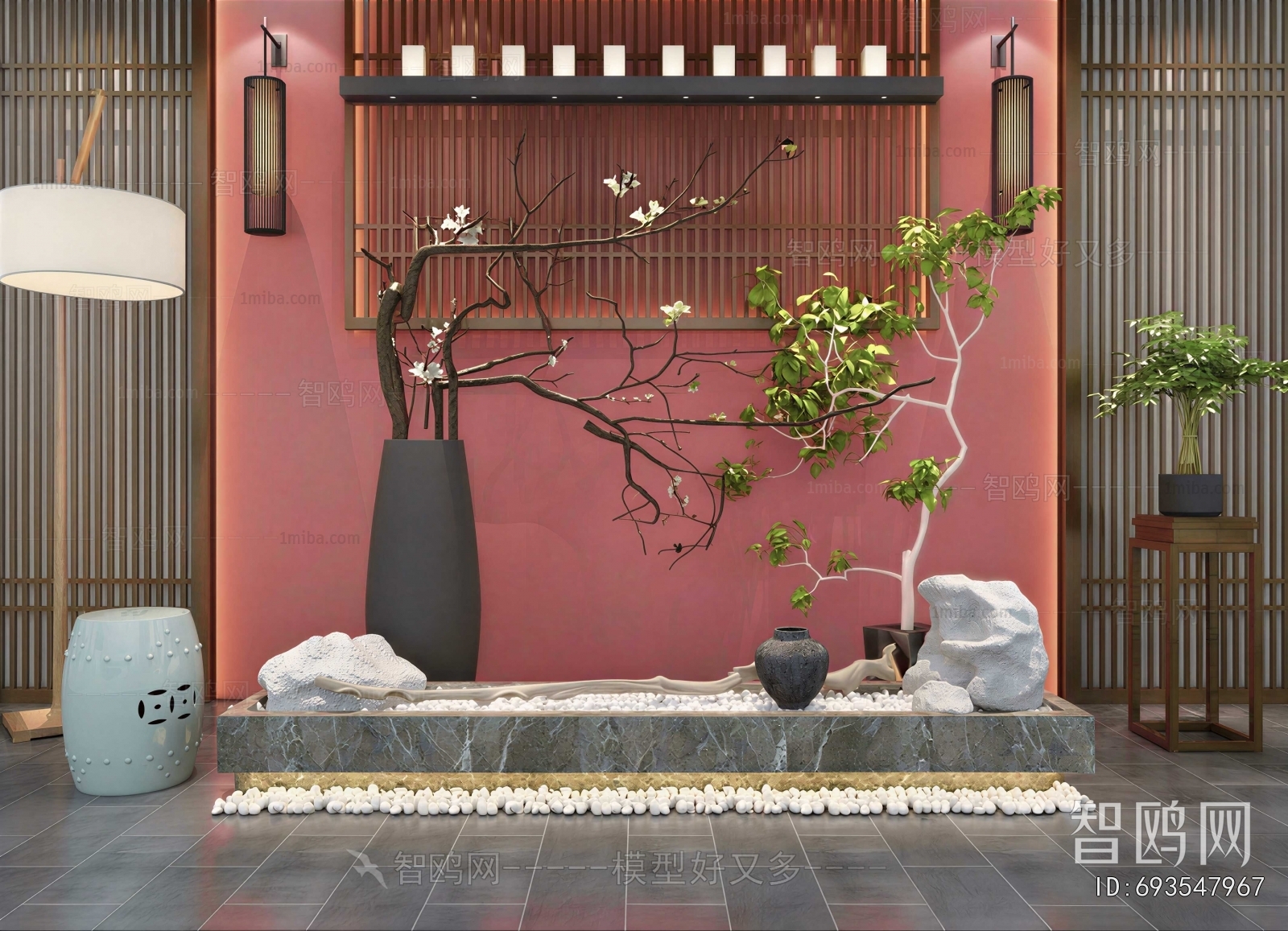 New Chinese Style Plant Landscaping
