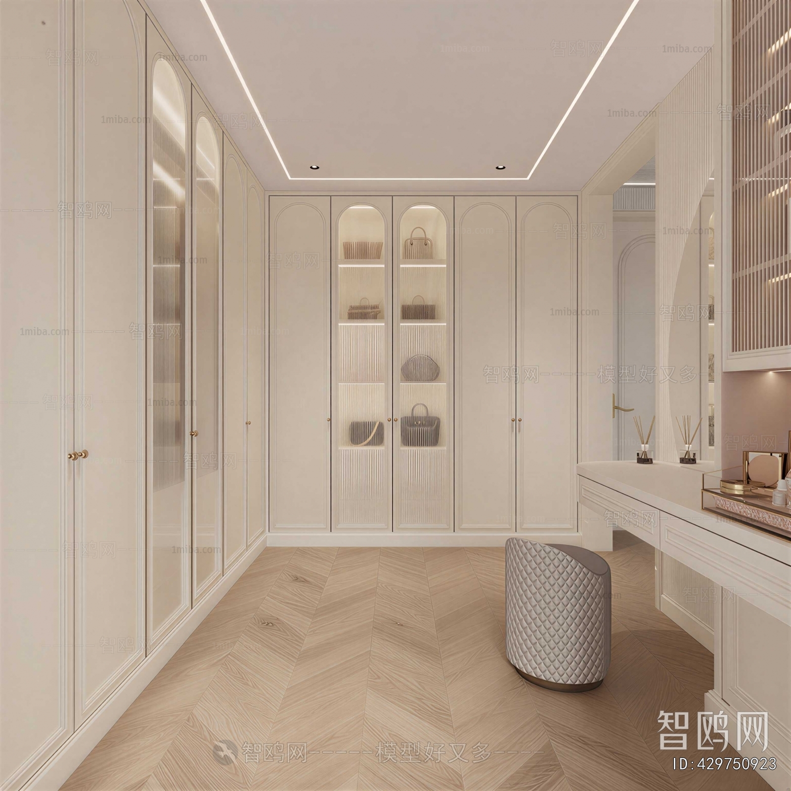 French Style Clothes Storage Area