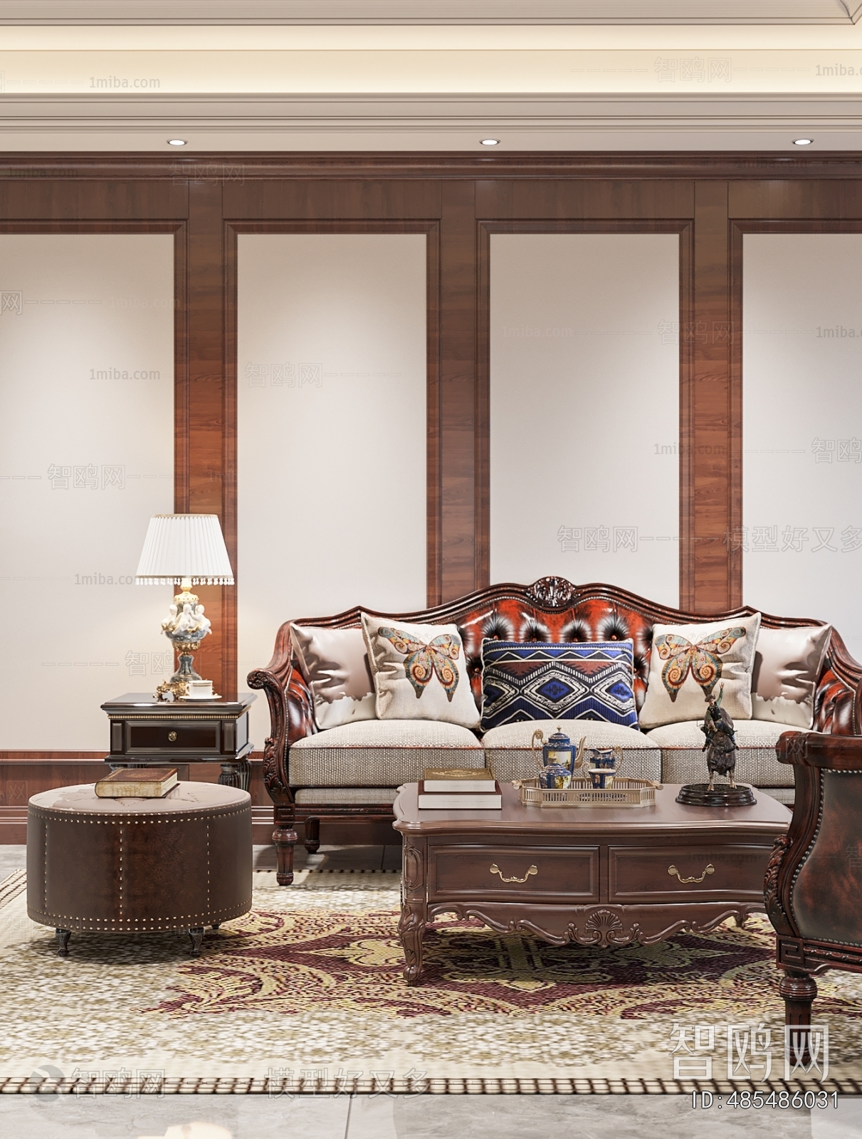 Simple European Style A Living Room