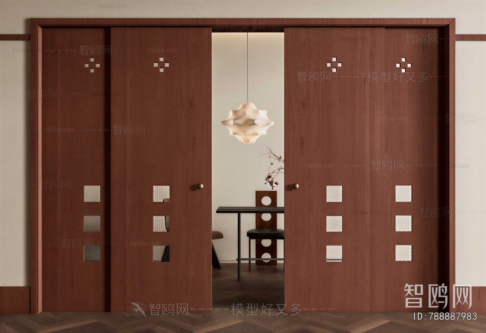 Wabi-sabi Style Sliding Door