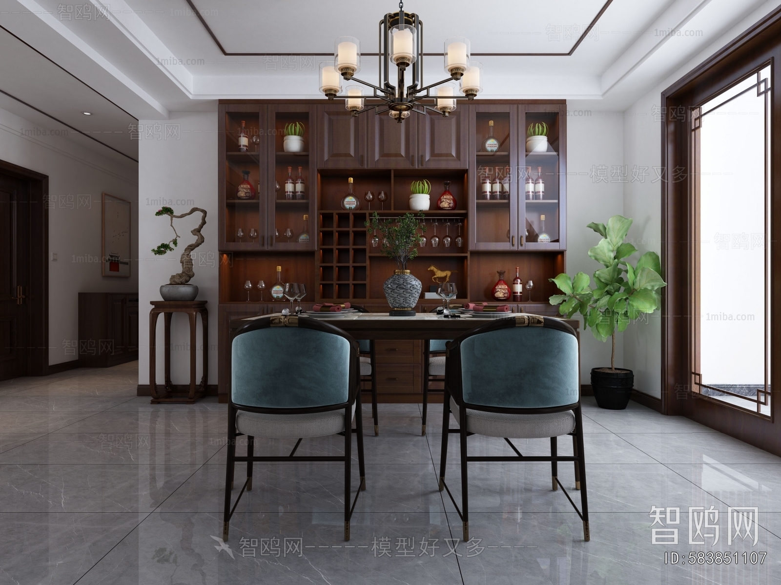 New Chinese Style Dining Room