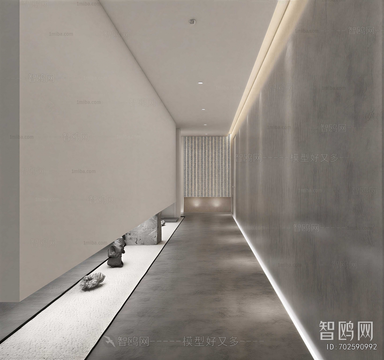 New Chinese Style Office Aisle