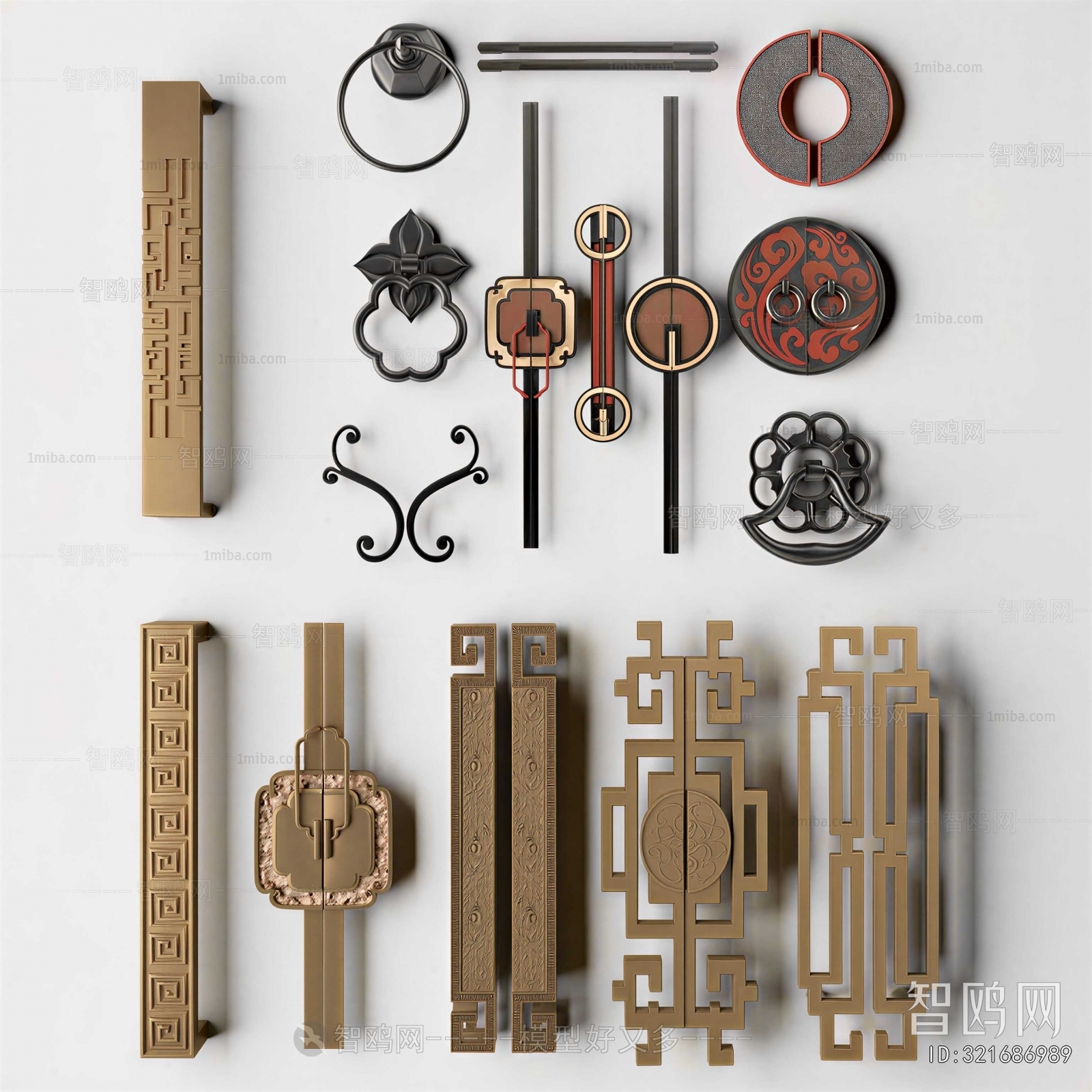 New Chinese Style Door Handle