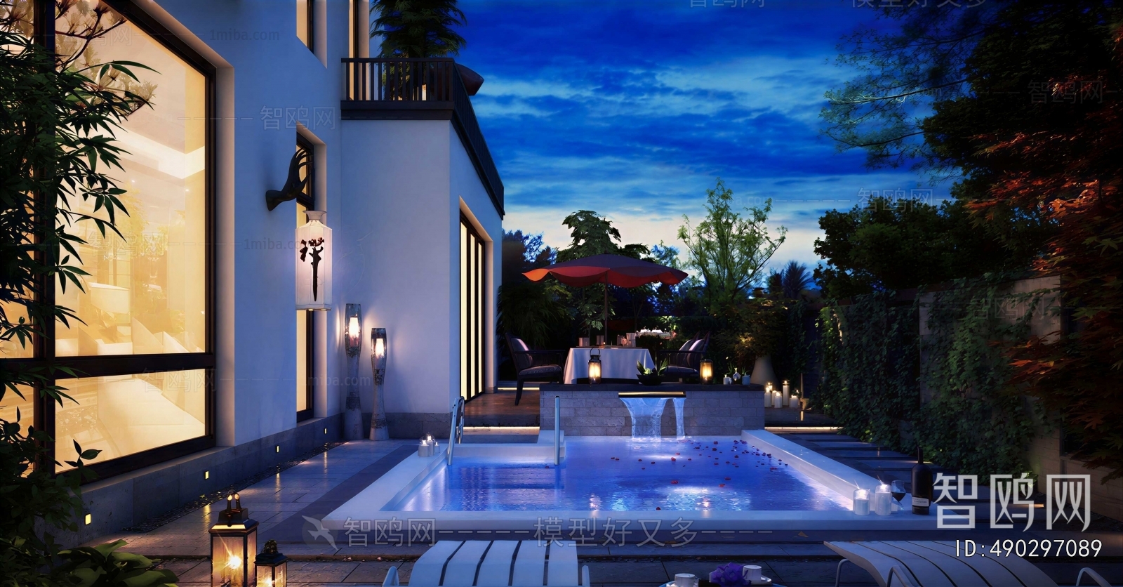 Modern Courtyard/landscape