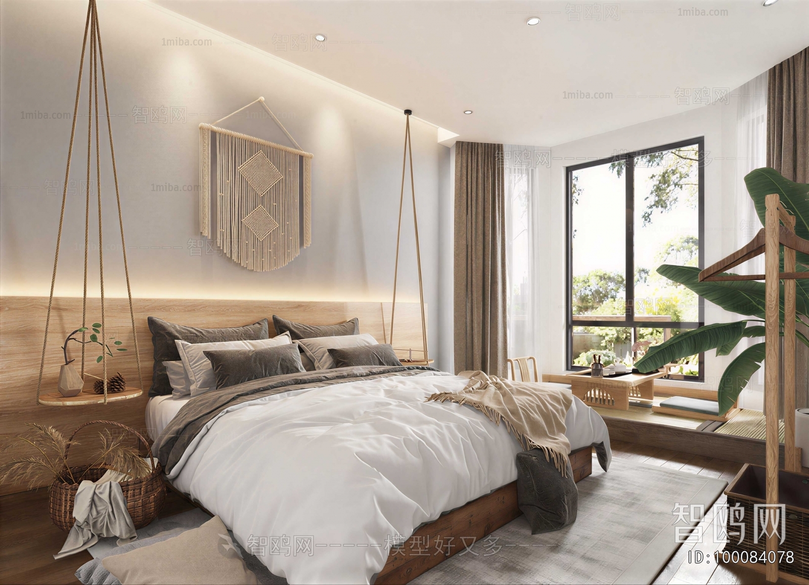 Wabi-sabi Style Bedroom