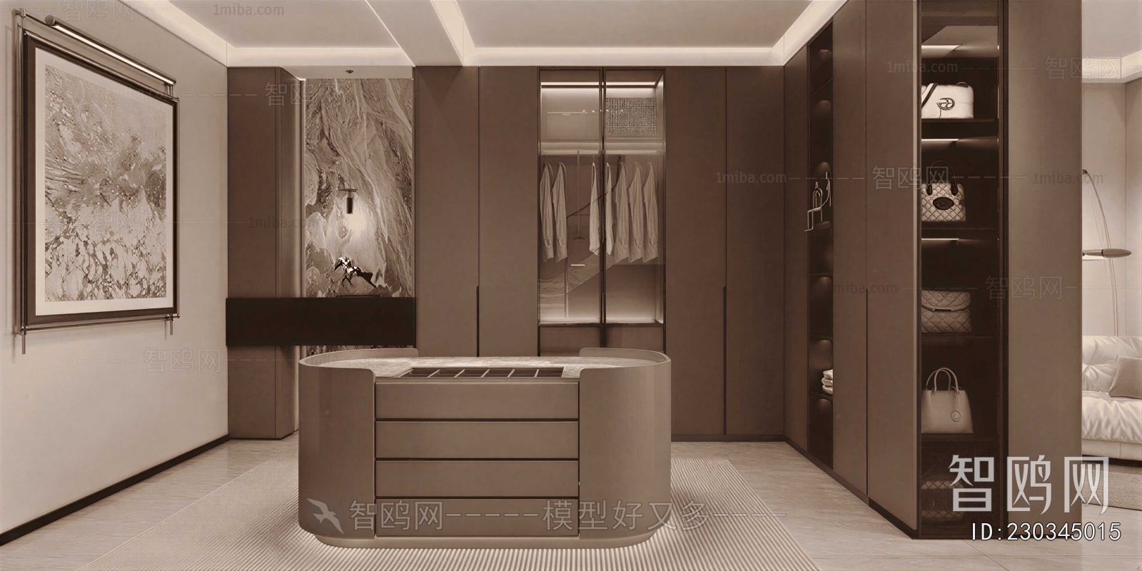Modern Clothes Storage Area
