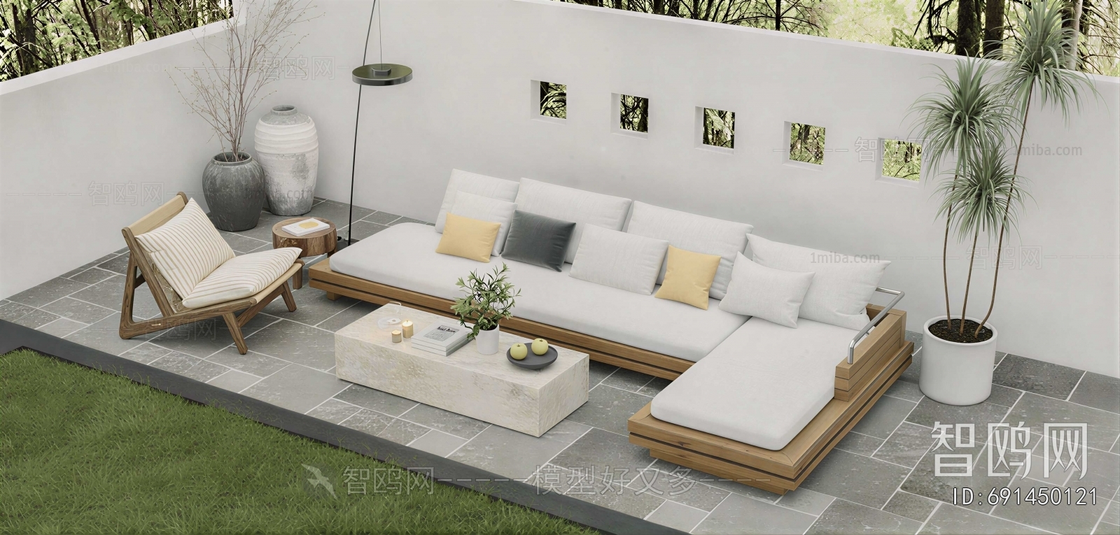 Modern Courtyard/landscape