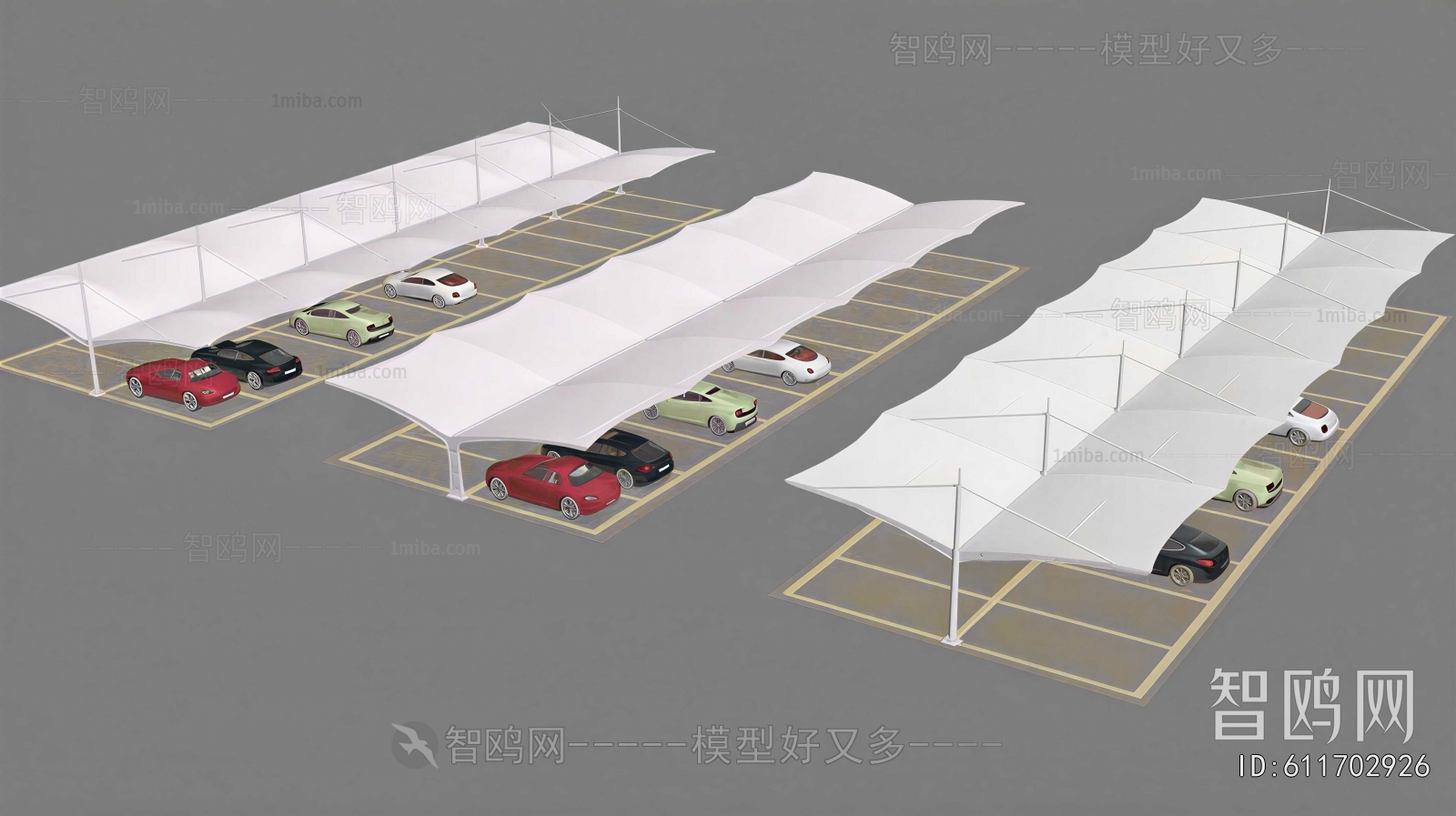 Modern Outdoor Parking Lot